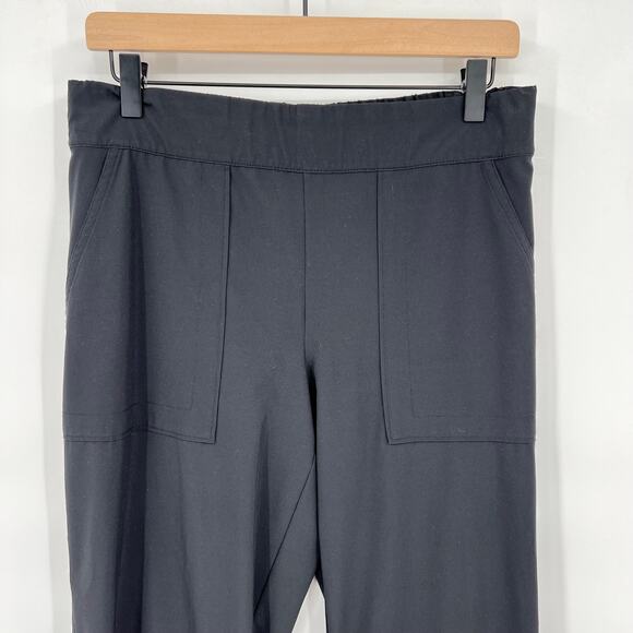 Athleta Black Pull On Wide Leg Pants Women's 8 - Picture 2 of 6
